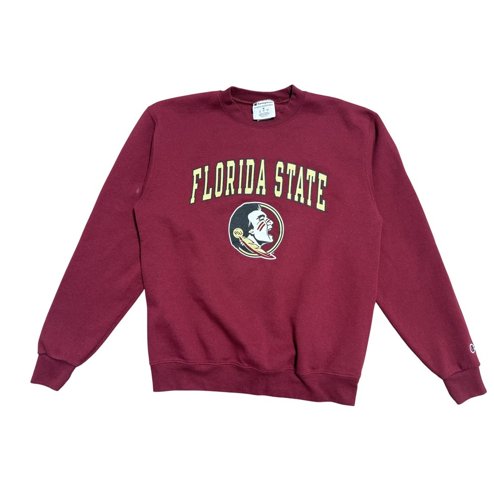 Florida State Seminoles Sweatshirt Mens Medium Red NCAA Football‎ Champion